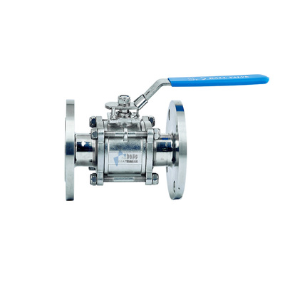 不锈钢三片式法兰球阀