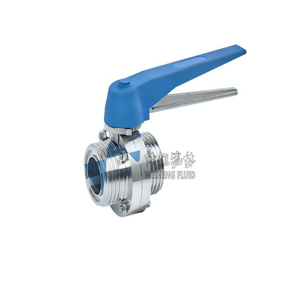 塑料头鸭嘴式外螺纹蝶阀