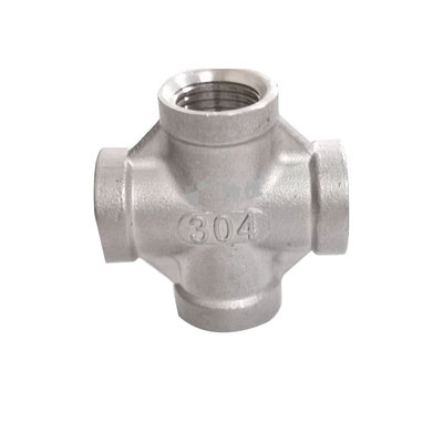 不锈钢内丝四通水管接头