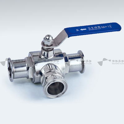 卫生级快装三通球阀