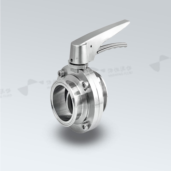 不锈钢手柄鸭嘴快装蝶阀